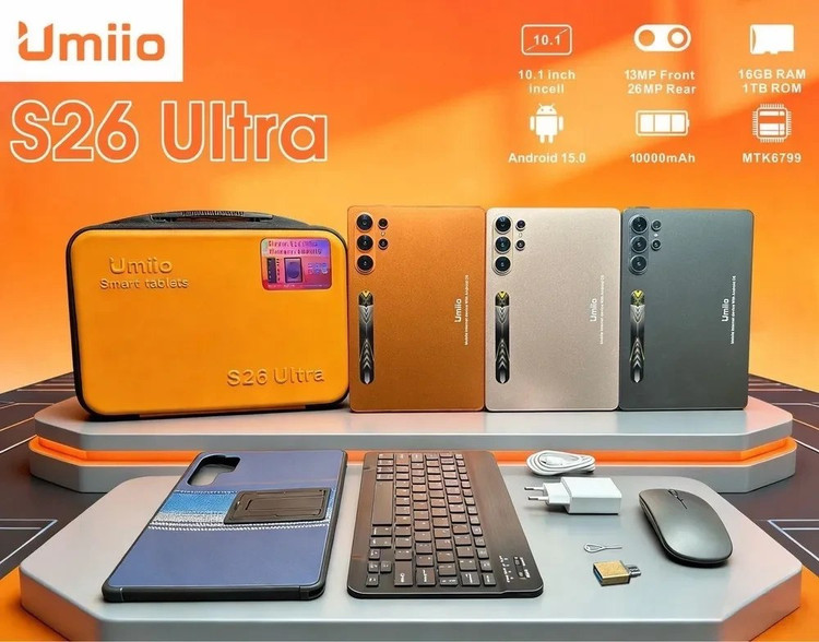 تبلت یومیو S26 Ultra | حافظه 128 رم 4 گیگابایت ۱۰.۱ اینچ